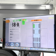 締め付けトルクなどはモニター表示される