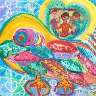 （8歳～11歳の部　最優秀賞）会いたい人に会える車/森元 華さん