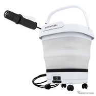 折りたたみ式バケツ一体型モバイルシャワーのアップグレードモデル『G-MSWH02』