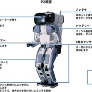 人間型自立二足歩行ロボットP2