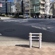 短いガードレール（東京都中央区）