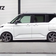 ブリッツ DAMPER ZZ-R　ムーヴ装着例（基準車高：フロント 24mmダウン / リア 29mmダウン）