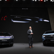 新型スカイラインを予告した日産自動車イヴァン・エスピノーサ社長（写真は4月14日、長期ビジョン発表会）
