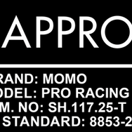 MOMO PRO RACING 6PはFIA8853-2016公認規格を取得