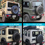 カーメイト、『ジムニー』シリーズ専用外装ドレスアップ3製品を発売