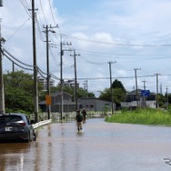 千葉県で記録的豪雨（8月14日、千葉県大網白里市）