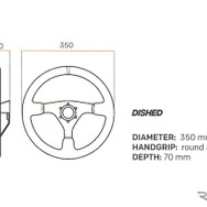 BLITZ OMP STEERING WHEEL Φ350 スペック