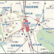 鉄道強調地図デザイン