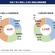 2025年に発生した死亡事故の事故類型