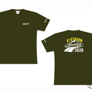 「Vストロームミーティング 2026」オリジナルTシャツ（アースグリーン）