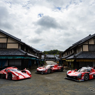“霜降りリバリー”をまとった歴代ル・マン挑戦車両3台を同時展示