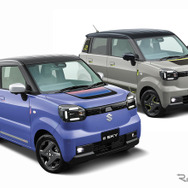 純正アクセサリー「MILD SPORTY」（左）と「neo future」（右）装着車