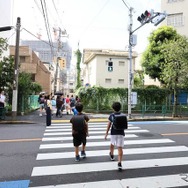 笹塚小学校近くの横断歩道