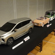 会場には各社のクレイモデルや樹脂モデルも展示された