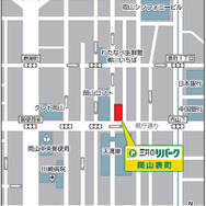 「三井のリパーク」岡山表町駐車場　地図