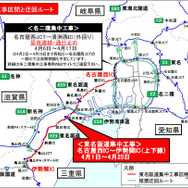 工事区間と迂回ルート