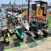EVバイクシェアサービスの実証実験、大阪国際空港で開始…16歳以上は免許証不要