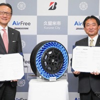 次世代タイヤ「AirFree」、ブリヂストン創業の地で2026年実証実験へ…福岡県久留米市と連携協定