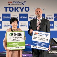 フォーミュラE、東京都庁でトークセッション…7月に日本初ナイトレース開催へ