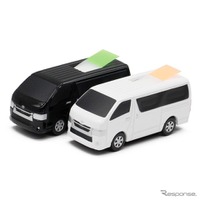 トヨタ公認、ハイエース型「ふせんホルダー」予約販売開始…実車を1/64スケールで再現