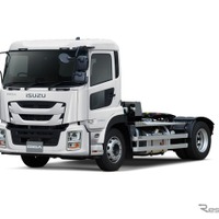 いすゞ・大型トラック『ギガ トラクタ』、車両運搬用ショートキャブ追加…大型EV・SUV輸送に対応