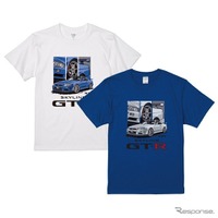 日産公認「SKYLINE GT-R（R34) Tシャツ、予約販売開始…ディテールをコラージュ風に配置