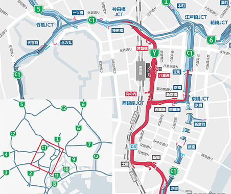 首都高、高速八重洲線を10年間通行止めに…新たな都心環状ルート整備へ 画像