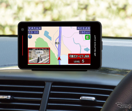 レーダー探知機の最新型、スマホで空気圧チェックできるアイテムの登場 画像
