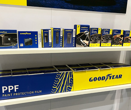 グッドイヤーのPPF、スプレー塗装ロボット、各種タイヤ、大型向けなど中国企業が驚きの商材を多数出展【IAAE2025】 画像