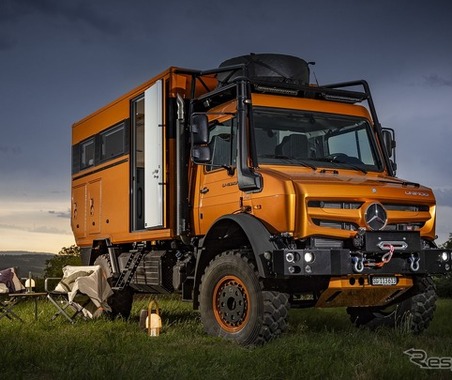 メルセデスベンツの万能車『ウニモグ』がキャンピングカーに! 数日間の自給自足が可能 画像