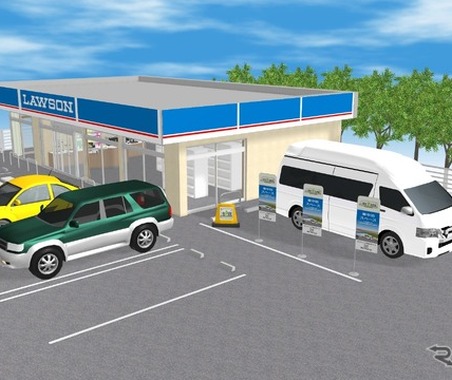 ローソンの駐車場で車中泊できる、千葉県の6店舗で実証実験 画像