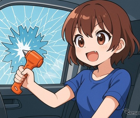 逃げろ!! そのとき使う「緊急脱出用ハンマー」とは? どう使う? 画像