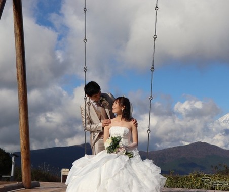 「ターンパイク箱根」でバイク好きカップルが結婚式、9月7日「暮らそう仲良くの日」に 画像