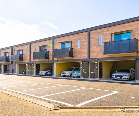 2台分ガレージ付き賃貸住宅、東京都青梅市に完成…プレミアムガレージハウス河辺Ⅱ 画像