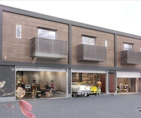 プレミアムガレージハウス野田BASE、千葉県野田市に完成…車2台分のガレージ付き賃貸住宅 画像