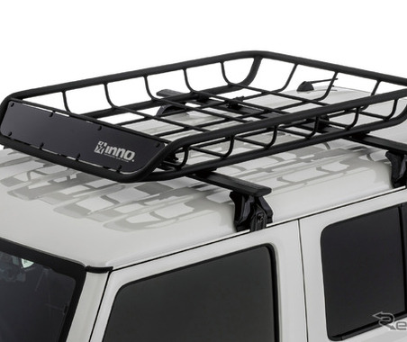 スッキリデザインで荷物も安定、カーメイトが新型「INNO ルーフバスケット100」発売 画像