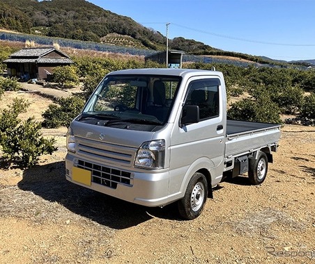 スズキ、農家と共同でEV軽トラック「キャリイ」の実証実験を開始…V2Hシステムも活用 画像