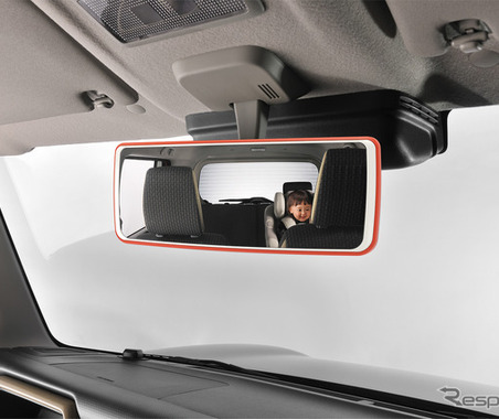 視界面積が2.3倍に拡大、カーメイトから軽ハイトワゴン向け・2トーンカラーのワイドミラー発売 画像