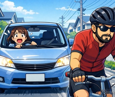 知っておこう！ 自転車追い抜きルール改正、距離と減速が義務化…道交法第18条第3項 画像