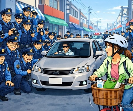 自転車の横を無理に抜けば、7000円と違反点数2点…4月1日から新ルール 画像