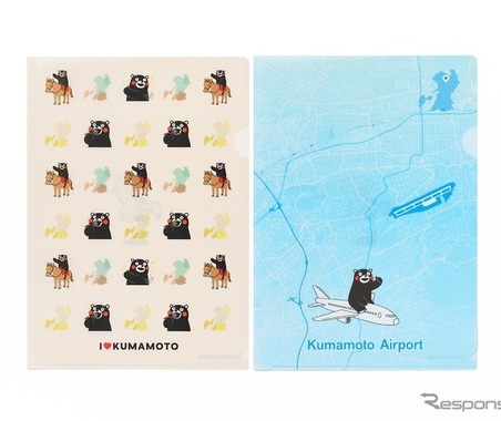 くまモン×地図デザイン、ゼンリンがクリアファイル・ノート・折りたたみ傘を新発売 画像