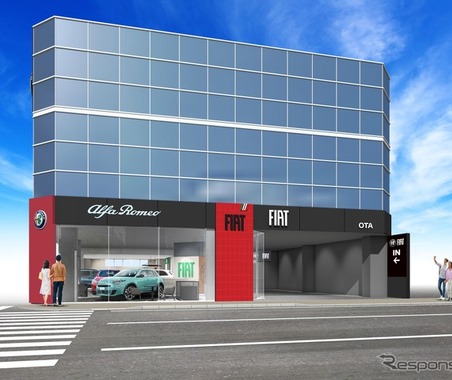 フィアット/アバルト大田がオープン、東京都内初の「ステランティス・ブランド・ハウス」採用 画像