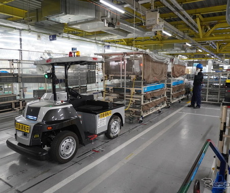 eve autoの自動搬送サービス、トヨタ車体富士松工場で10台超稼働…全国最多 画像