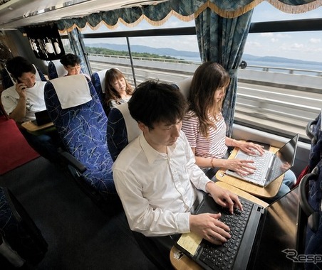 車内で通話・ウェブ会議OK！ 大阪～琴平間を移動オフィス化…琴平バス「コトリンクビズ」 画像