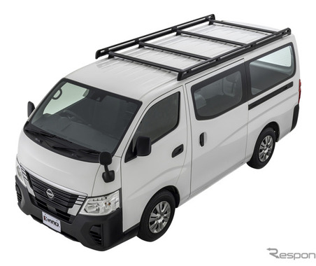 日産『キャラバン』専用ローダウンラック、全高2.1m以下で立体駐車場に対応…カーメイト 画像
