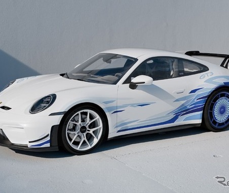 ポルシェ・911 GT3、江戸切子・藍染を融合した日本限定30台「アルティザンエディション」5357万円 画像