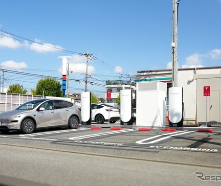 セブン‐イレブン、テスラNACS対応「スーパーチャージャー」初導入…最大出力250kW 画像