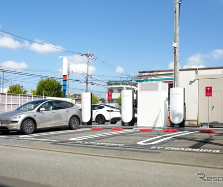テスラ急速充電「スーパーチャージャー」、国内150箇所目がオープン…全国744基に 画像
