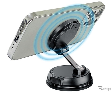 スマホは“ダッシュの上”派にお薦めの、最新マグネット式＆無線充電型スマホホルダー［特選カーアクセサリー名鑑］ 画像