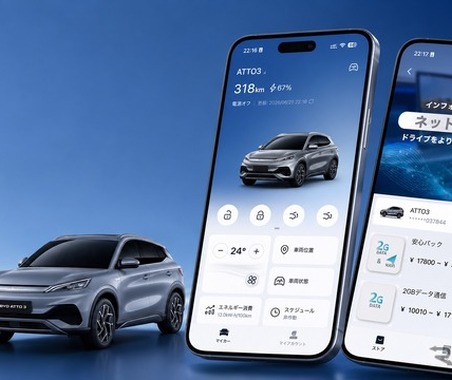 BYD、「ネットストア」開設、BYDアプリで車載データ通信・ナビゲーションサービス購入可能に 画像